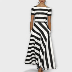 JANELL | Striped Maxi Dress
