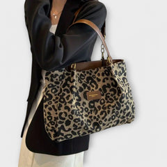 CASA - Leopard Print Canvas Tote