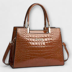 CASA - Shiny Crocodile Pattern Handbag