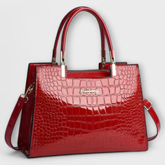 CASA - Shiny Crocodile Pattern Handbag
