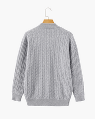 100% Cashmere Woven Half-Zip