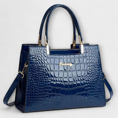 CASA - Shiny Crocodile Pattern Handbag