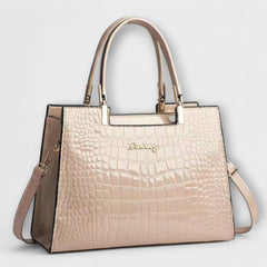 CASA - Shiny Crocodile Pattern Handbag