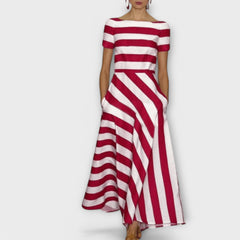 JANELL | Striped Maxi Dress