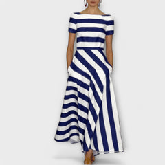 JANELL | Striped Maxi Dress