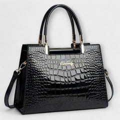 CASA - Shiny Crocodile Pattern Handbag